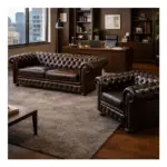 Art chester üçlü koltuk - Görsel 5