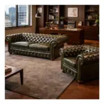 Art chester üçlü koltuk - Görsel 3